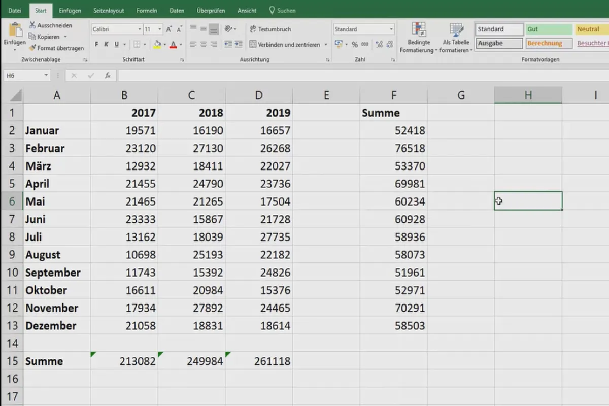 Tutorial Excel: Pivot, Diagram, dan Desain Tabel untuk Presentasi Data yang Menarik Perhatian - 2.3 Mengkopi Rumus Secara Otomatis