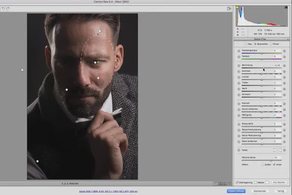 Retuš krásy – Crashkurs: 04 Jak držet pohled s Camera Raw.