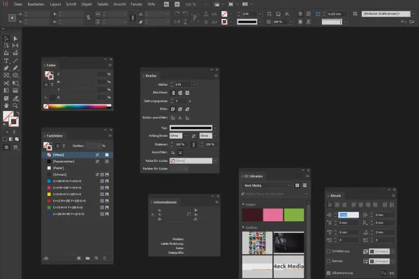 InDesign lernen – Tutorial für Einsteiger: 1.3 Den eigenen Arbeitsbereich einrichten