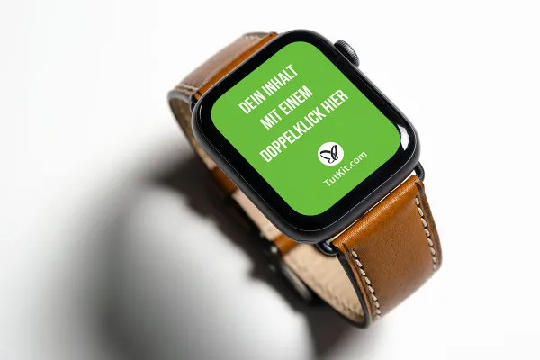 Photoshop-mockupmall för en klocka, Apple Watch - Version 3.