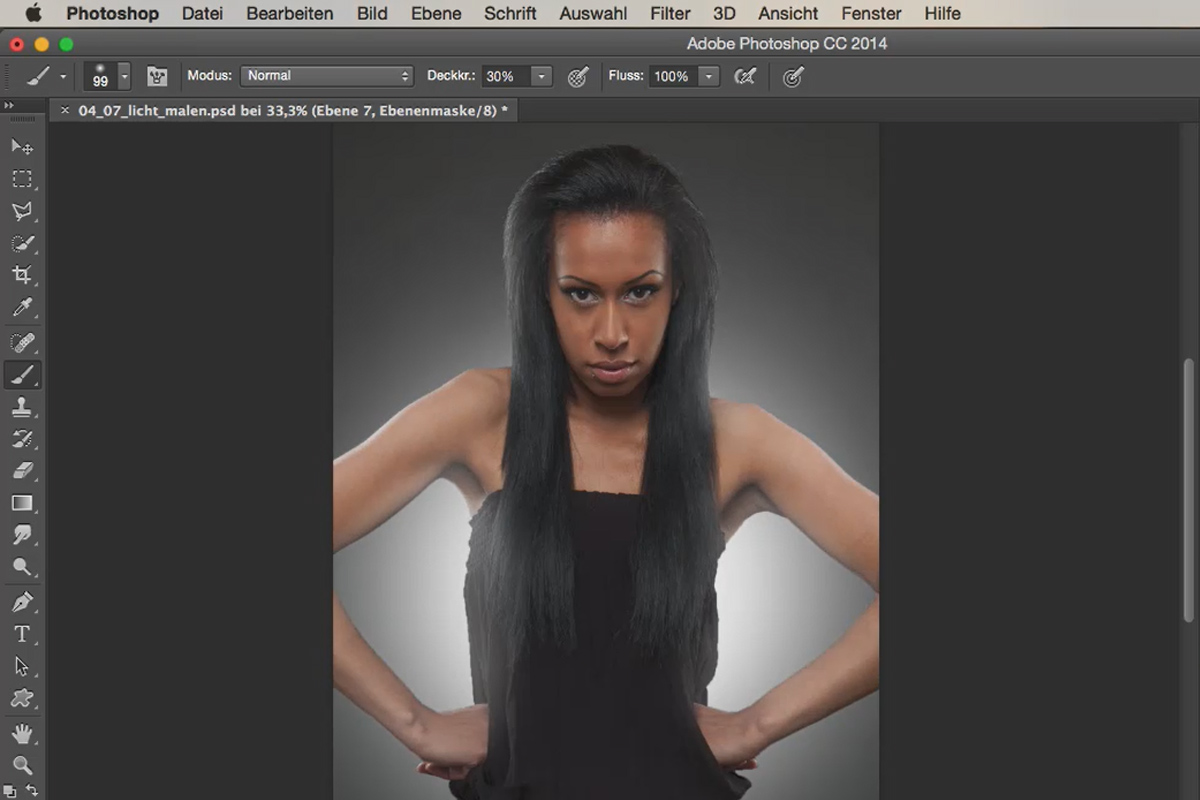 Bilder og stiler med Photoshop - male lys