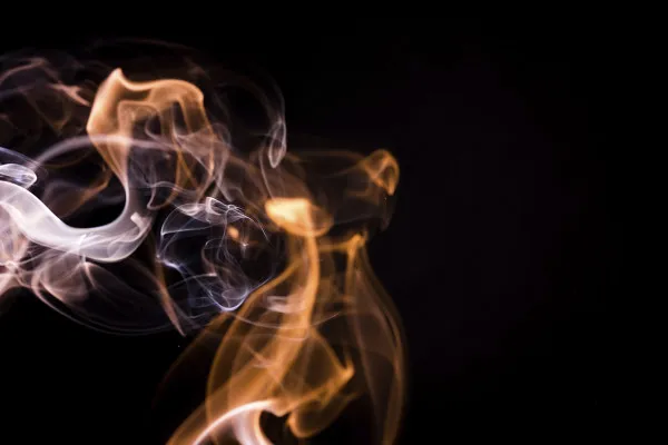 Smoke-Overlays – Bilder mit gelbem und rotem Rauch und Qualm