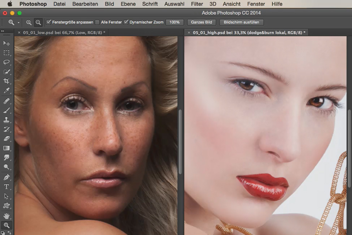 Utseende og stiler med Photoshop - HighEnd vs. LowEnd