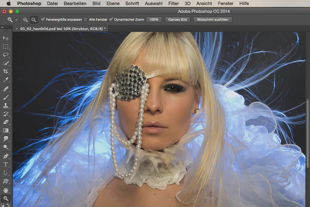 Utseende og stiler med Photoshop - hudbilde og retusjering.