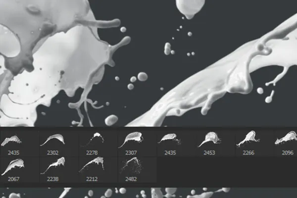 Πινέλα για Photoshop, GIMP, Affinity Photo & Co: Milk-Bilder 4.