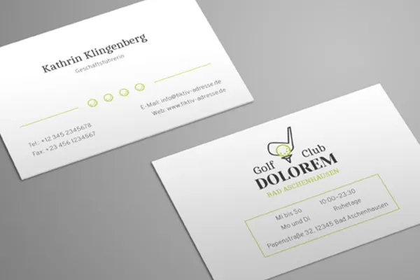 Design templates for business cards - Version 4