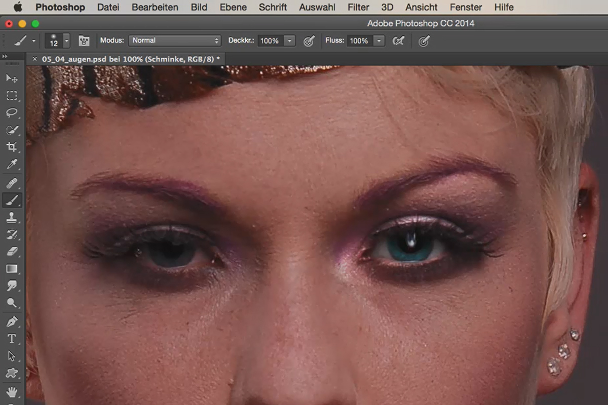 Utseende og stiler med Photoshop - Øyenretusjering