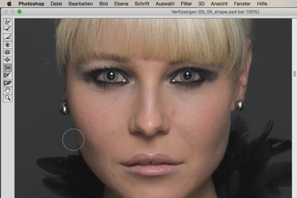 Looks & Styles med Photoshop - optimalisere ansiktsformen