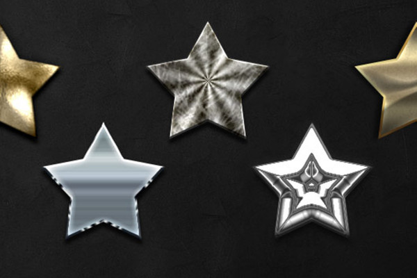 Photoshop styles for robust metal effects