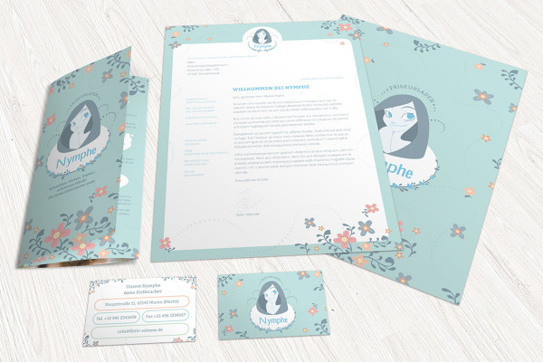 Corporate Design: Briefpapier, Visitenkarten, Flyer – Version 4