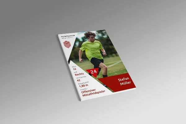 Spor kulübünüz için tasarım şablonları - Cilt 4: Oyuncu kartı