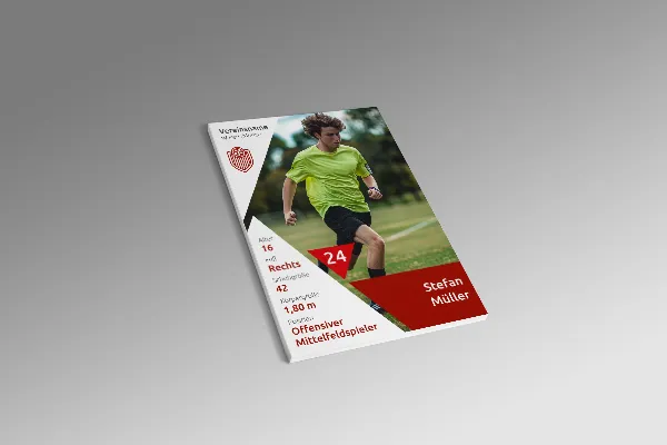 Návrhy designu pro váš sportovní klub - díl 4: sběratelská karta hráče