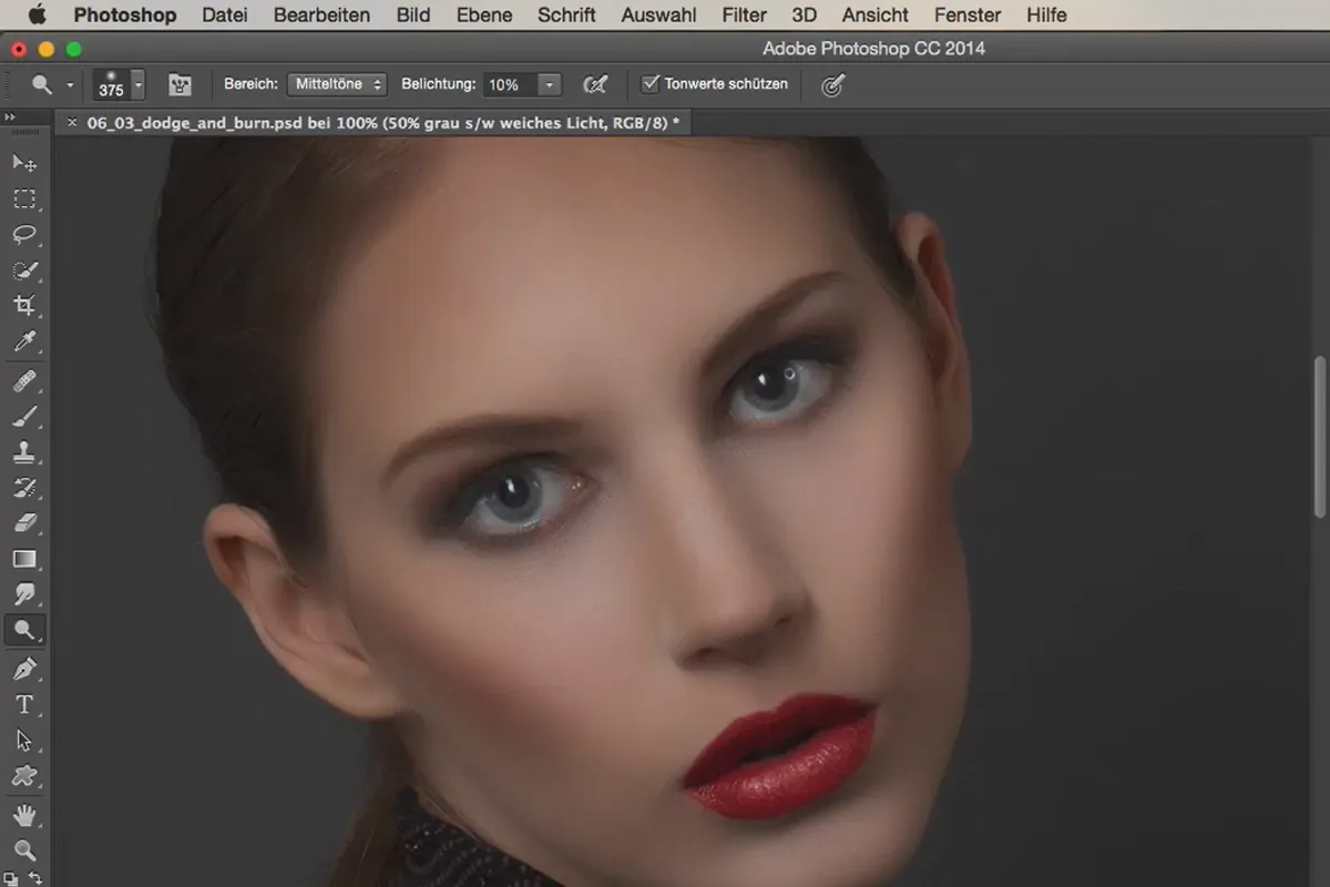Paveikslėlio apdorojimas su Photoshop programa - Dodge & Burn