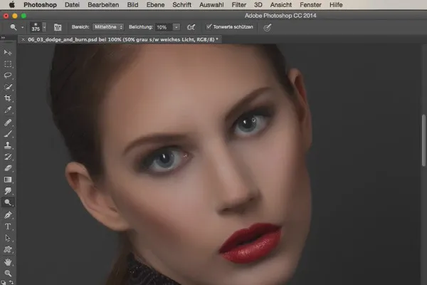 Paveikslėlio apdorojimas su Photoshop programa - Dodge & Burn