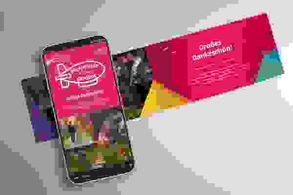 Plantilla imprimible para tarjeta de agradecimiento de boda - Versión 6