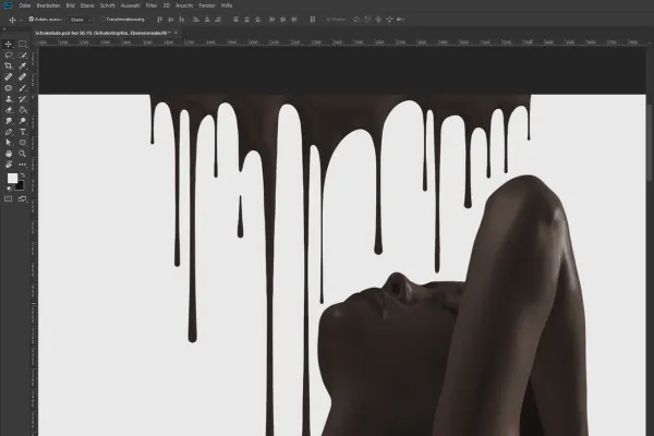 Kreative Fotomontage in Photoshop erstellen: Composing „Schokolade“ – 4 Tropfen