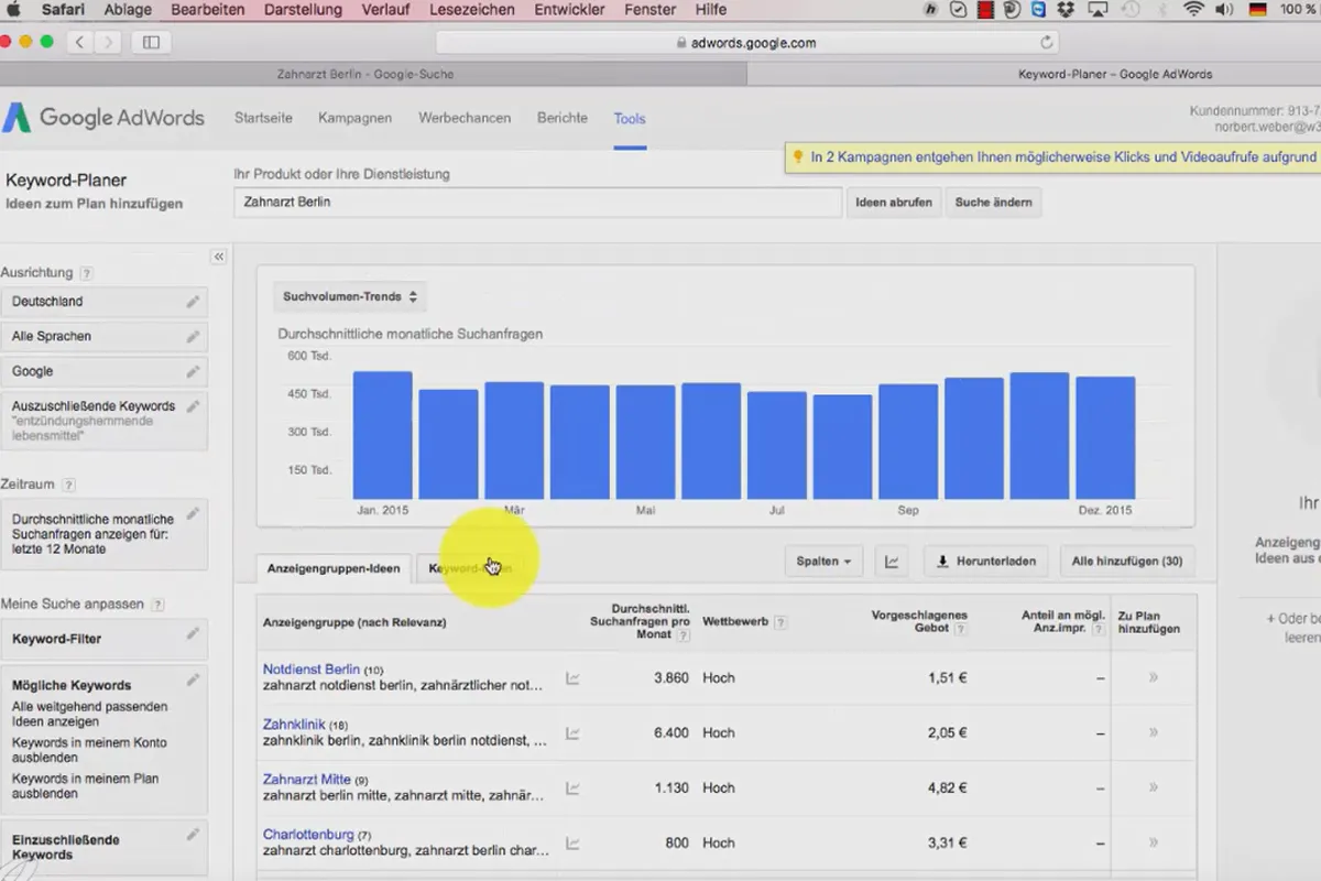 Google AdWords – weniger Kosten, mehr Kunden – 1.4 Vorteile von Google AdWords