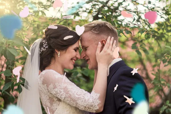 Colorful confetti pictures with transparent background - Version 3