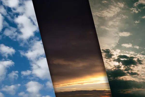 Cloud photos (package #4): diverse images and textures of cloud formations