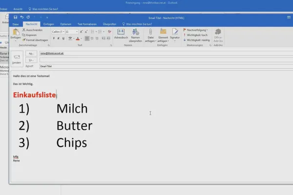 Besser in Outlook: Werde zum Office-Helden – 05 Neue E-Mail formatieren und gestalten