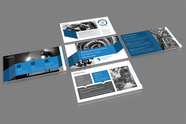 Presentation template for PowerPoint: Layouts for convincing slides - Version 4