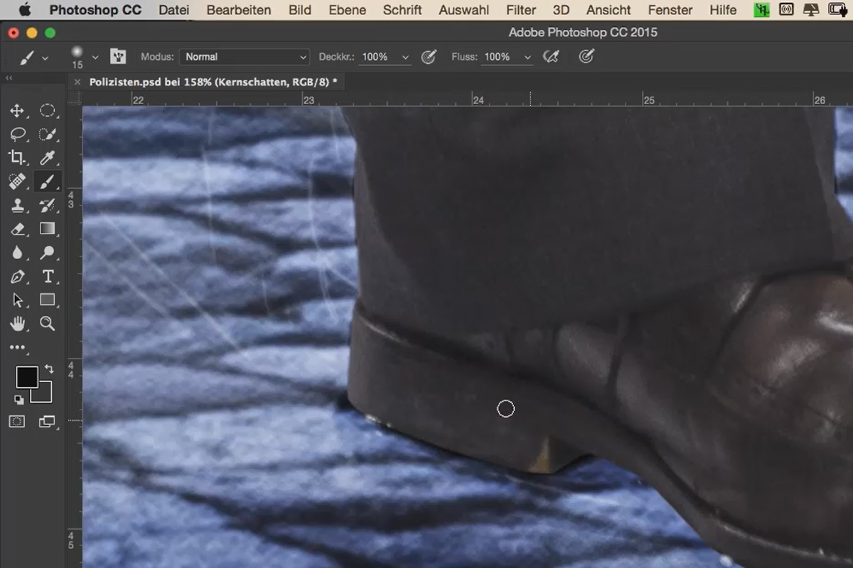 Rikosilme - Työnkulku Photoshopissa - 05 Varjot