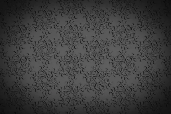 Black and white background: 10 elegant ornaments - 5
