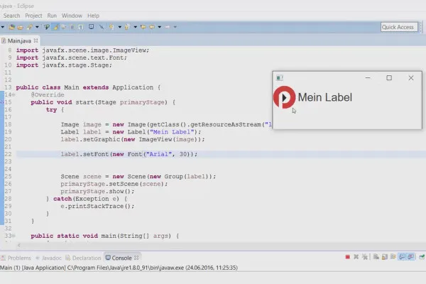 JavaFX for GUI-utvikling - 05 Etiketten i JavaFX - Alternativ til tekst