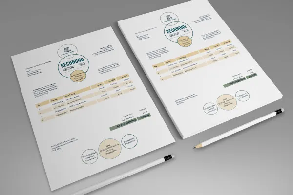 Invoice templates for business, trade and services - Template 04
