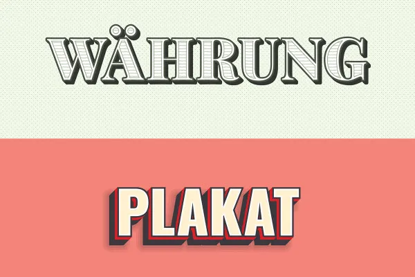 Style graficzne dla ilustracji tekstowych i grafik wektorowych w programie Illustrator: Retro Look 1.