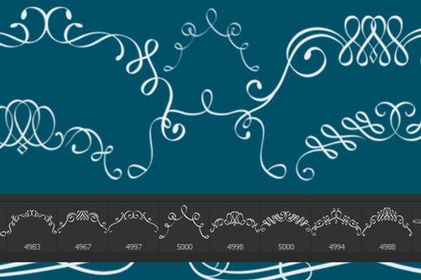 The large brush package - decorated lines, frames and ornaments 5
