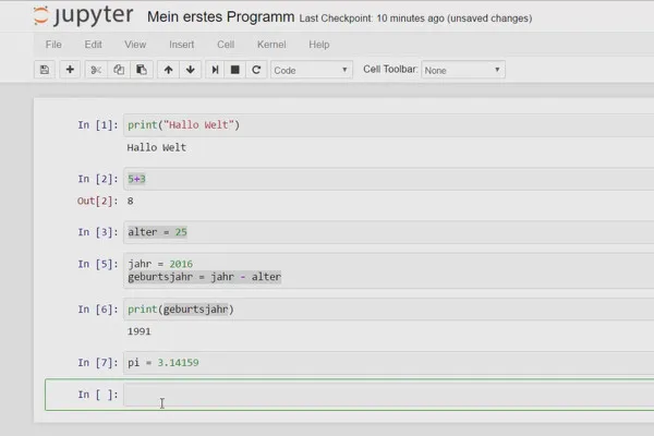 Python-Programmierung für Einsteiger – 05 Zahlen und Variablen in Python