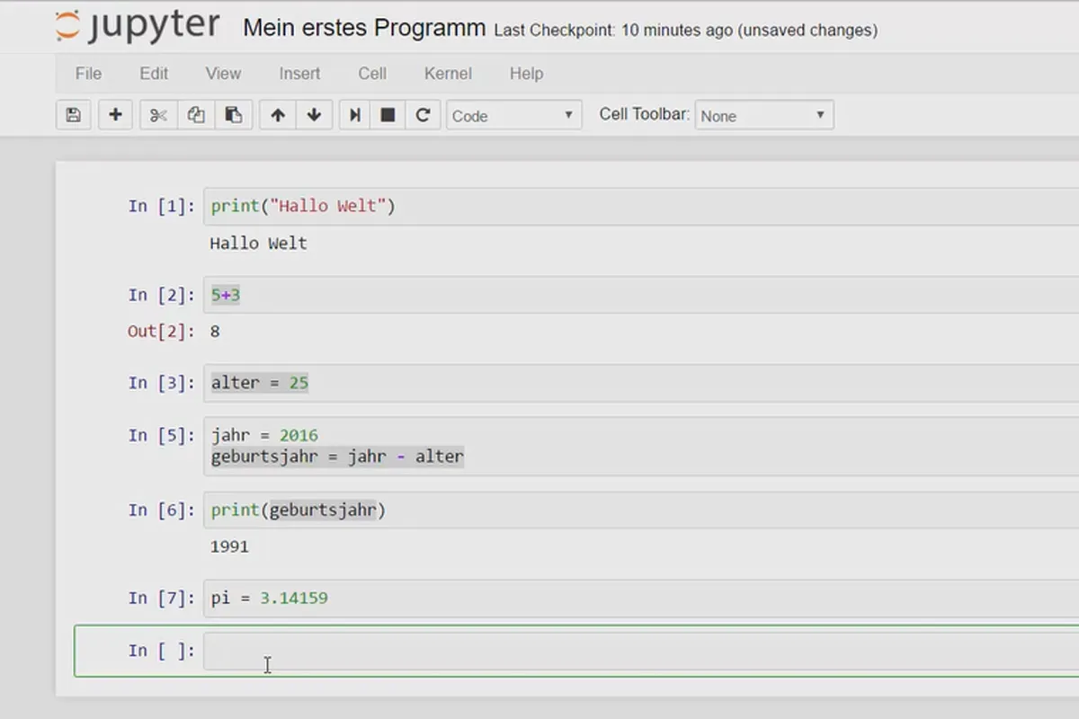 Python-Programmierung für Einsteiger – 05 Zahlen und Variablen in Python