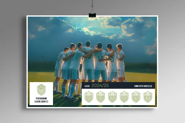 Ontwerpsjablonen voor jullie sportvereniging - Vol. 1: Teamfoto.