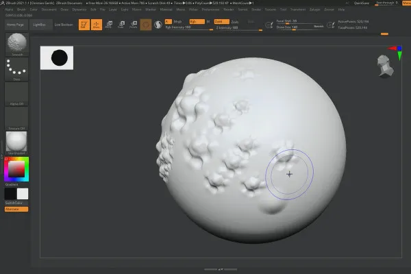 ZBrush 2020 – Video-Training zu den Updates:  5 | X-Tractor Brush