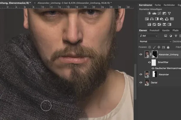Fúze - Morfologický pracovní postup v programu Photoshop - 05 Prodloužení oblečení