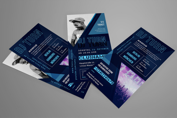 Designmaler for DJ-er, musikere og band – Vol. 3: Flyveblad