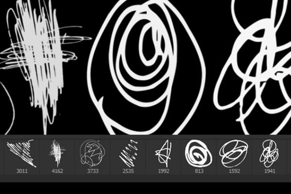 Le grand pack de pinceaux - pinceaux artistiques: 2.4 Scribbles