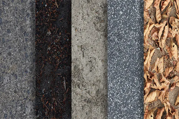 Hochauflösende fotorealistische Boden-Texturen basierend auf Echtaufnahmen