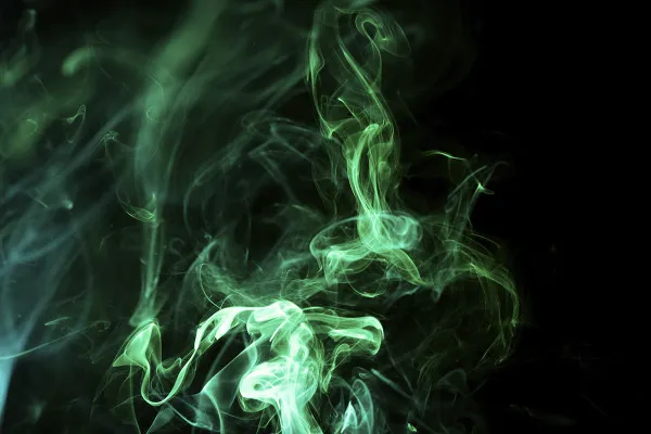 Smoke-Overlays – Bilder mit grünem Rauch und Qualm
