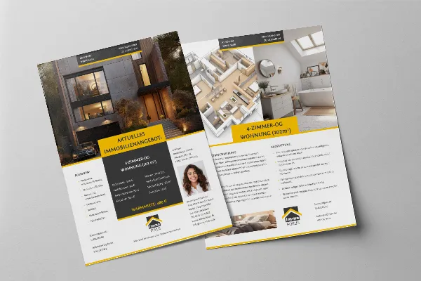 Exposé templates for real estate, houses and apartments - Template 5