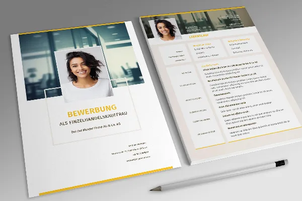 Suunnittelumalli hakemukseen kauppatieteiden maisterin, kauppatieteiden maisterin näyttelytilassa: ystävällinen keltaoranssi