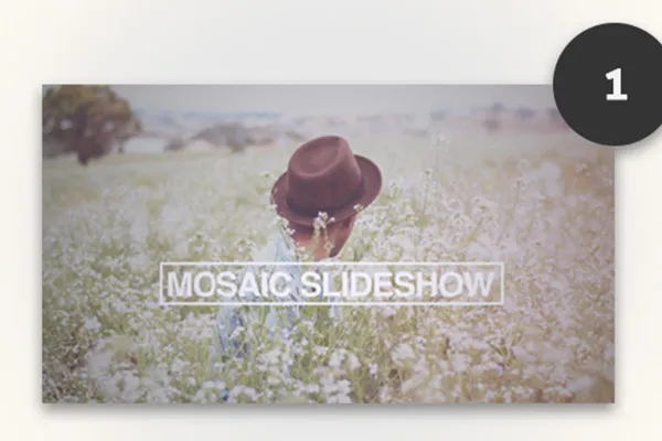 After Effects Slideshow-Template: Mosaic Style