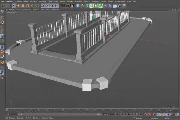 Cinema 4D-Tutorial "Underground": 1.14 분할