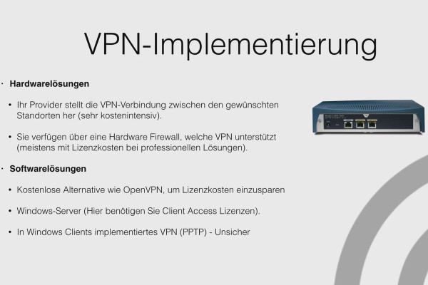 OpenVPN verstehen und einrichten – sicher im Netzwerk: 2.3 VPN-Implementierung
