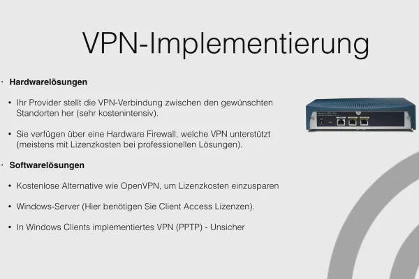 OpenVPN verstehen und einrichten – sicher im Netzwerk: 2.3 VPN-Implementierung
