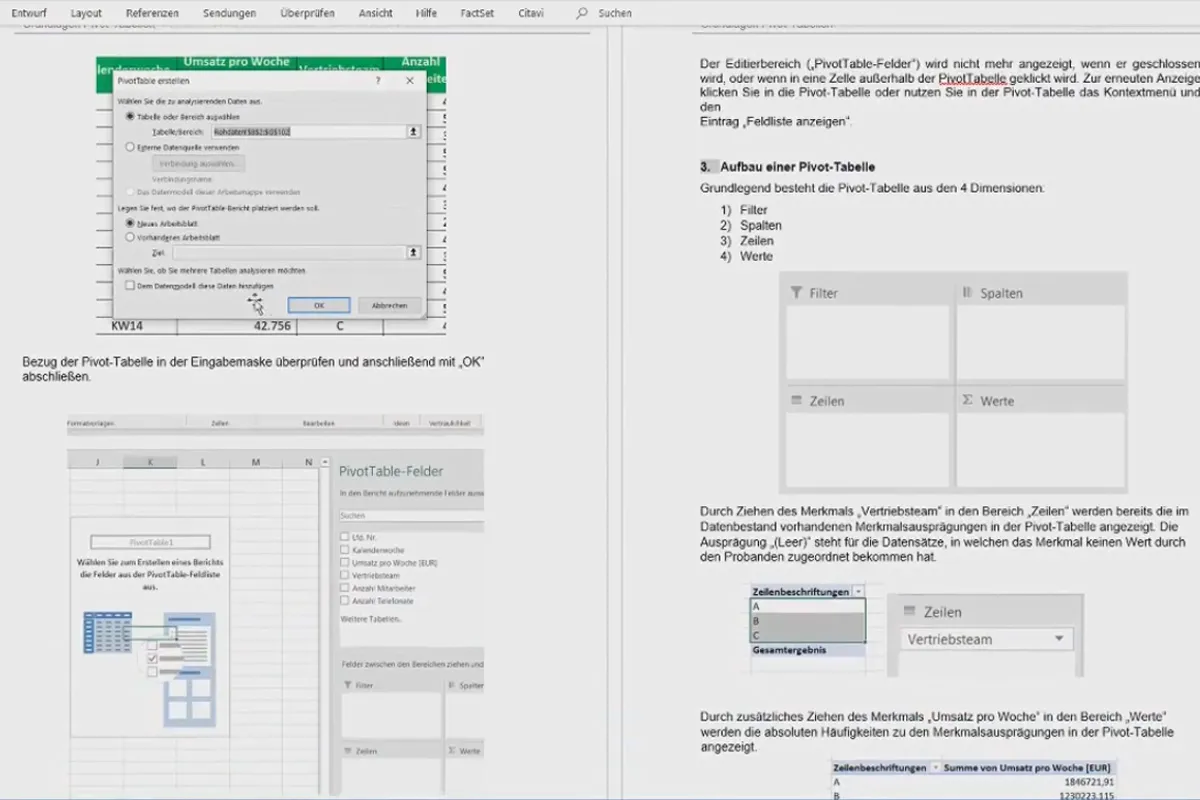 Tableaux croisés dynamiques dans Excel : 2.4 | Modélisation de votre premier tableau croisé dynamique.