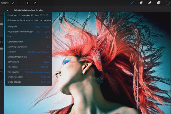 Procreate-tutorial - Grunderna för att rita digitalt på iPaden: 1.5 | Användargränssnitt