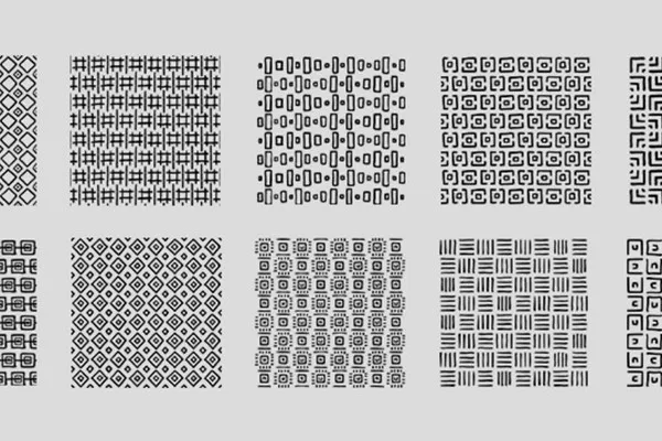 Орнаменти для Photoshop та Affinity Photo: текстур з тканиноподібним ефектом.