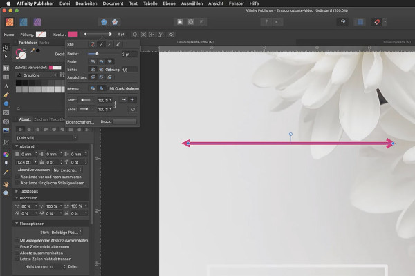 Affinity Publisher Basistutorial: 05 | Objecten plaatsen, contouren en kaderopties